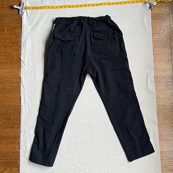 Cropped Cotton Bassike Pants with Tuxedo Banding - Picture 2 of 8
